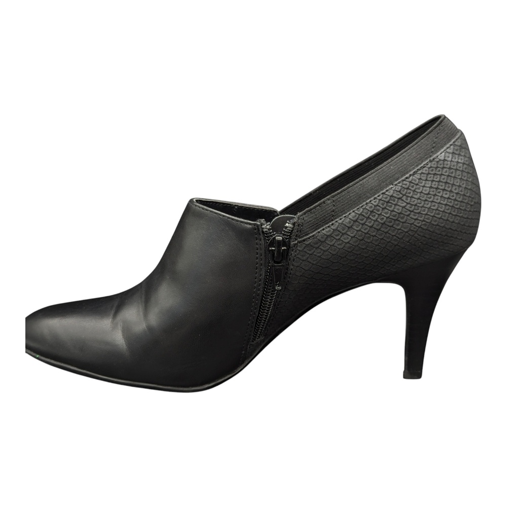Calvin Klein Jeanine Pump Heels 3.25" Black Side Zipper Size 9.5 - Picture 9 of 13